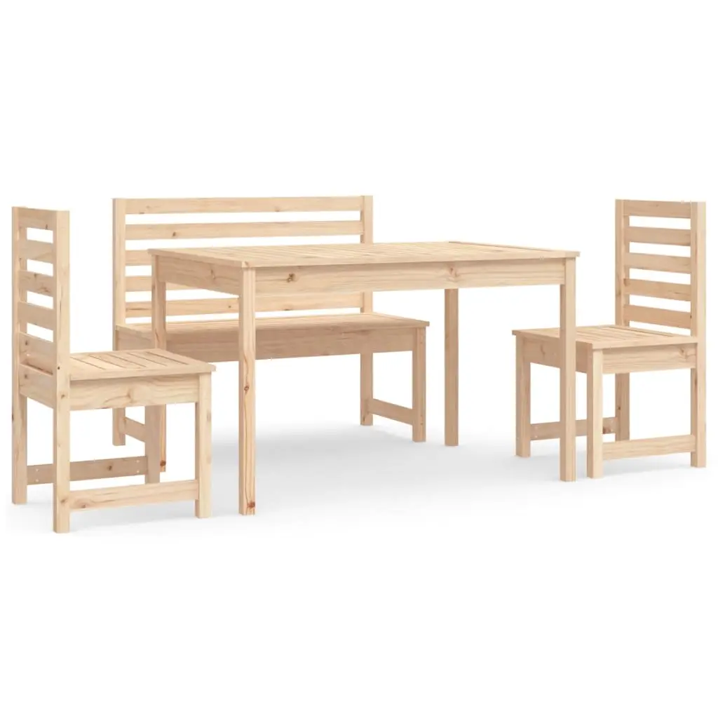 Ensemble de Salon de jardin – meuble de jardin – Mobilier de jardin 4 pcs bois massif de pin ny519