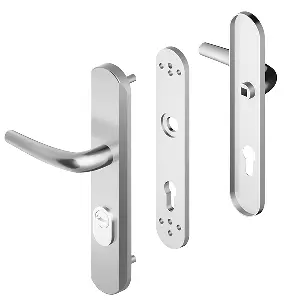 Ensemble de sécurite blindé Blindomax double béquille DISEC Clé i – Argent FF6 – A0P54D1F F6