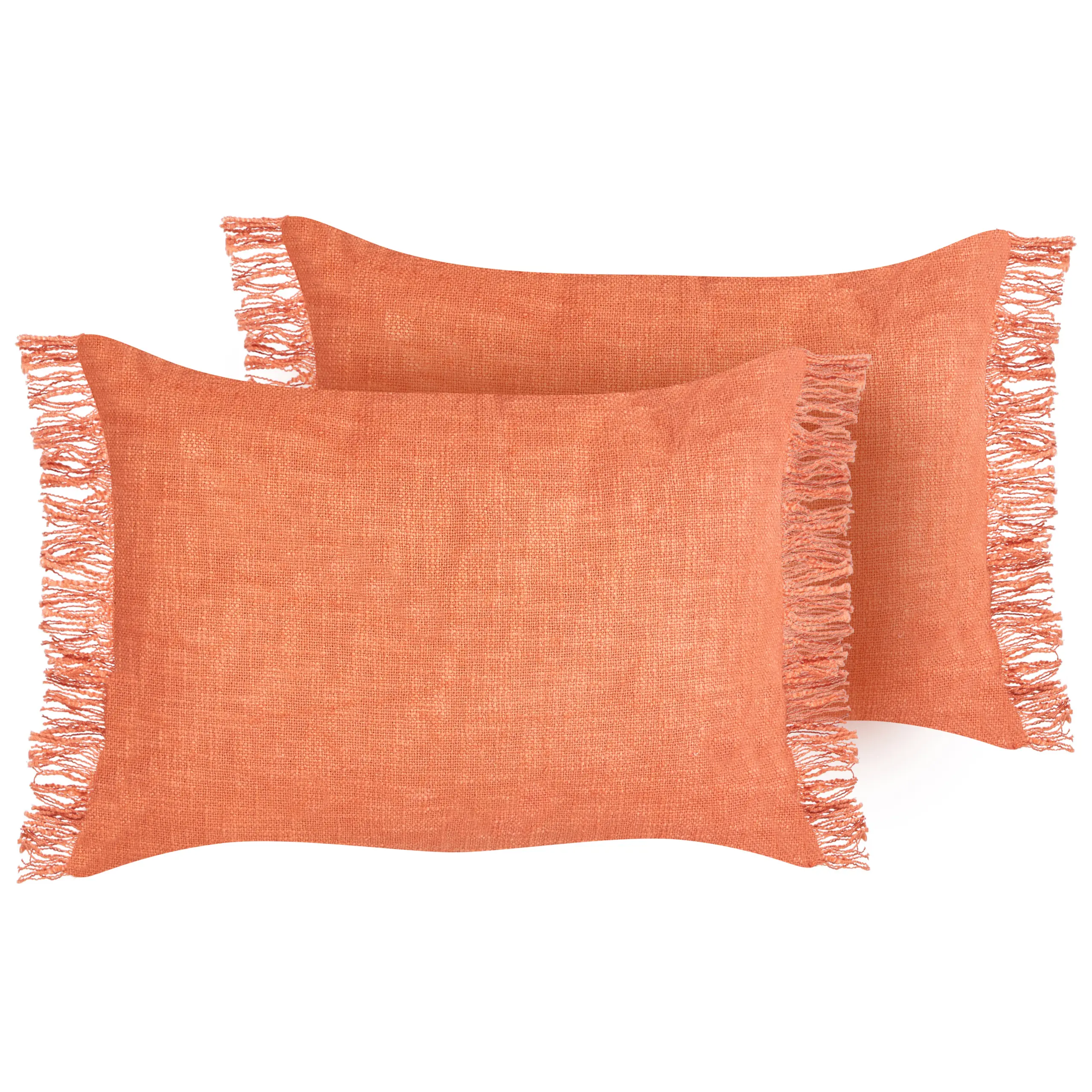 Coussin décoratif Coton Orange MABA – Beliani