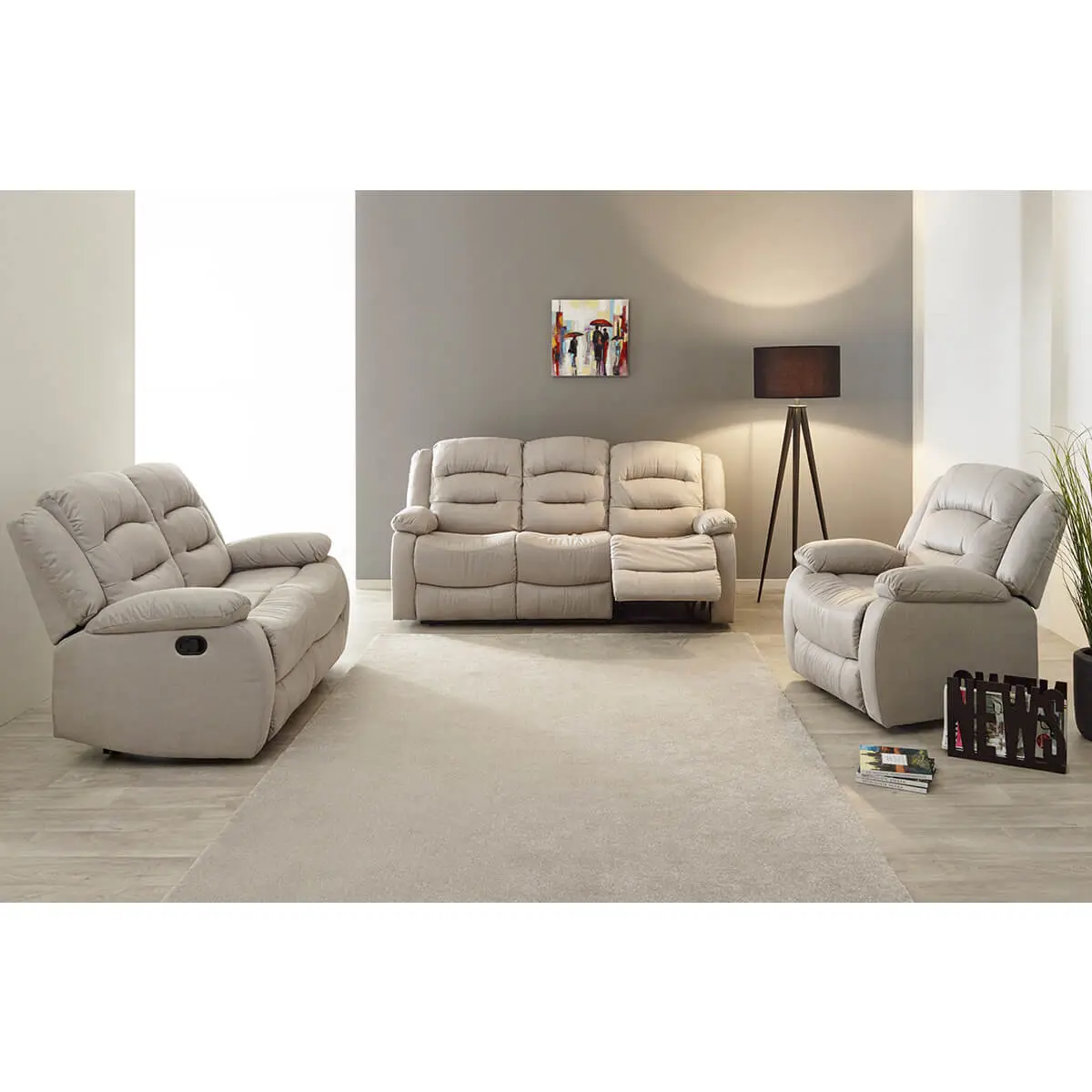 Ensemble Canapés 3 Places + 2 Places + Fauteuil – JANS