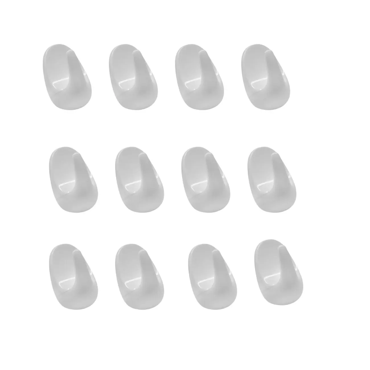 Crochets adhésifs muraux Lot de 2 en plastique de 2,5 cm Fackelmann Tecno