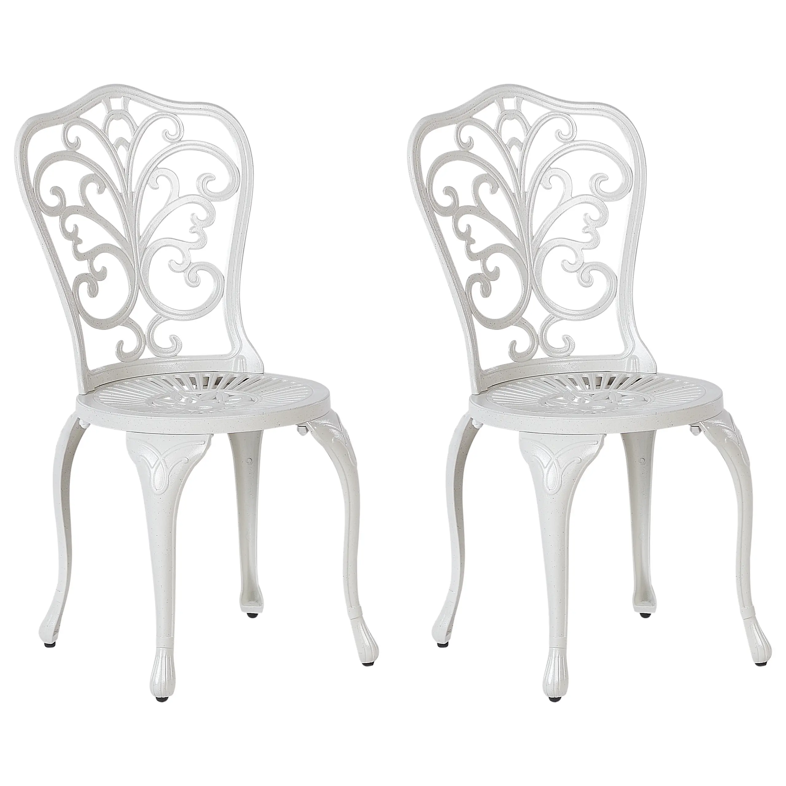 Chaise de jardin Aluminium Blanc cassé TRIORA – Beliani