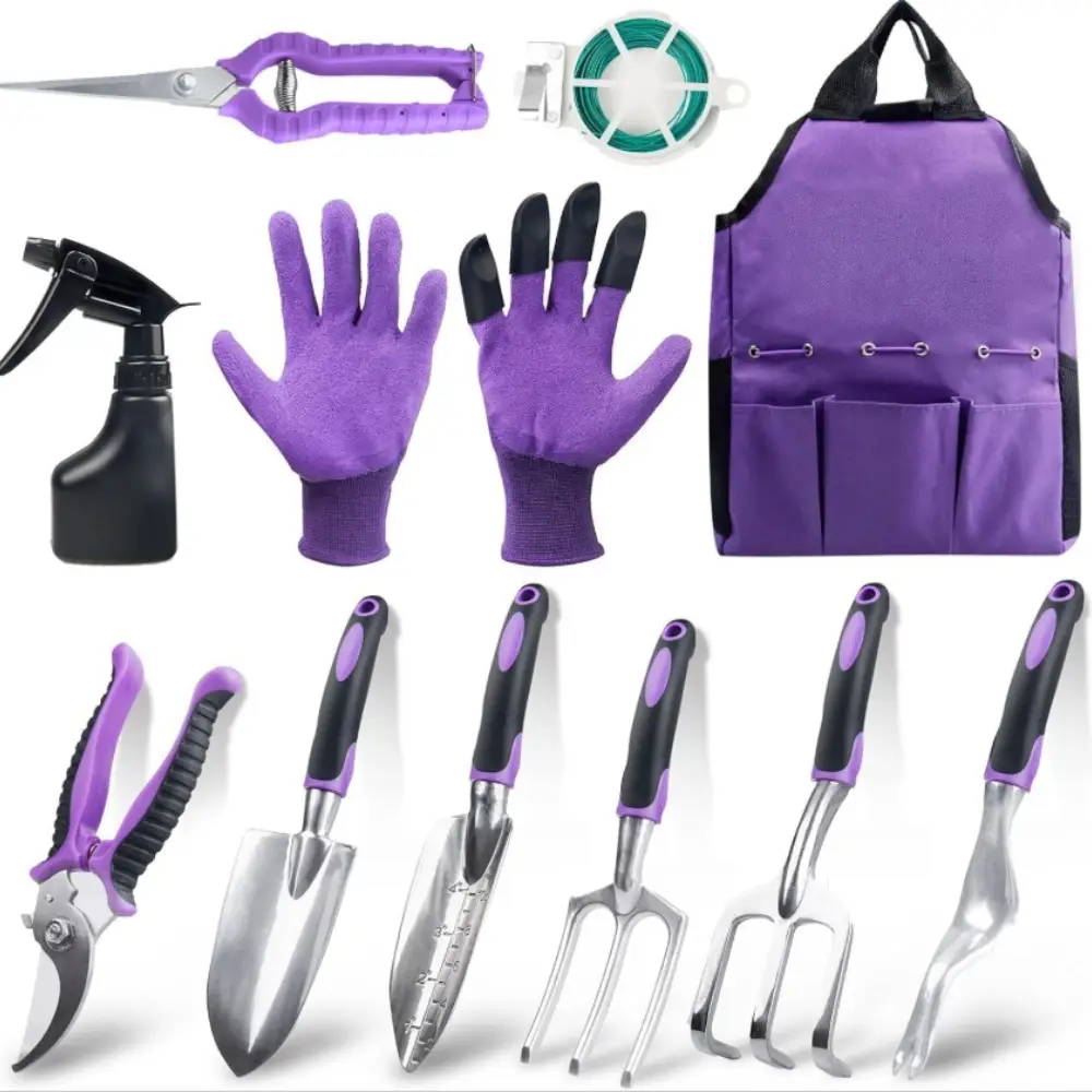 Ensemble de 11 Outils de Jardinage à Main – Kit Complet pour Plantation et Entretien – Matériaux Résistants – Lytech