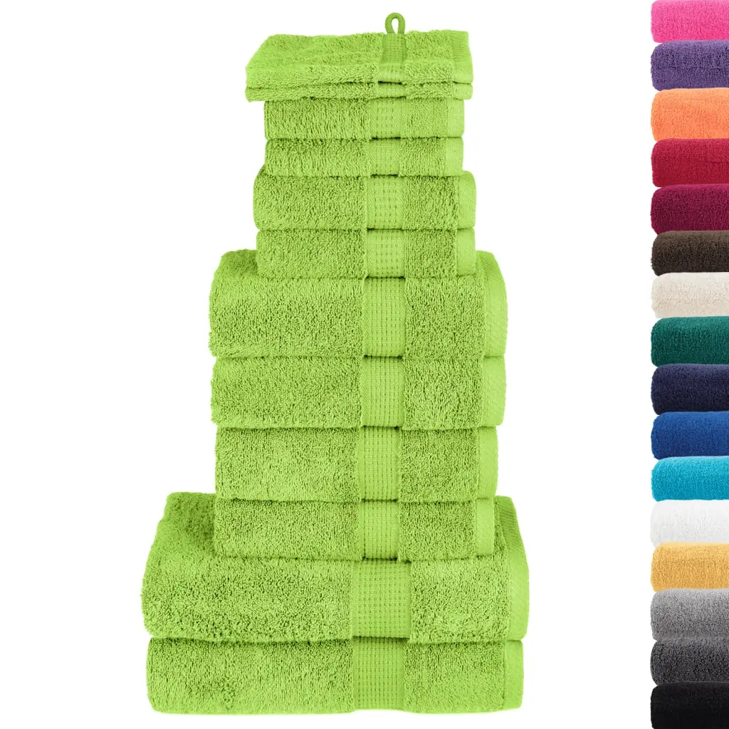 Ensemble de serviettes de qualité supérieure SOLUND 12 pcs vert Maison Chic