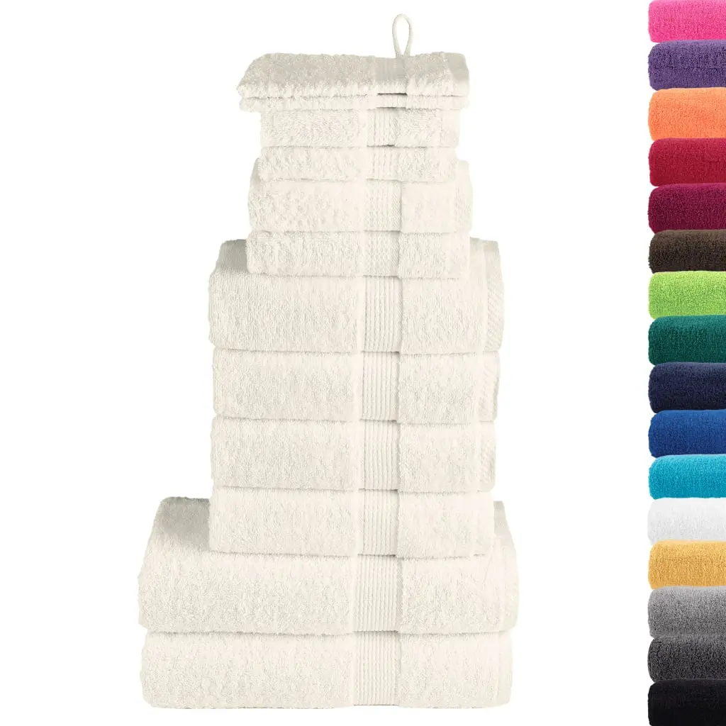 Ensemble de serviettes de qualité supérieure SOLUND 12 pcs crème Maison Chic