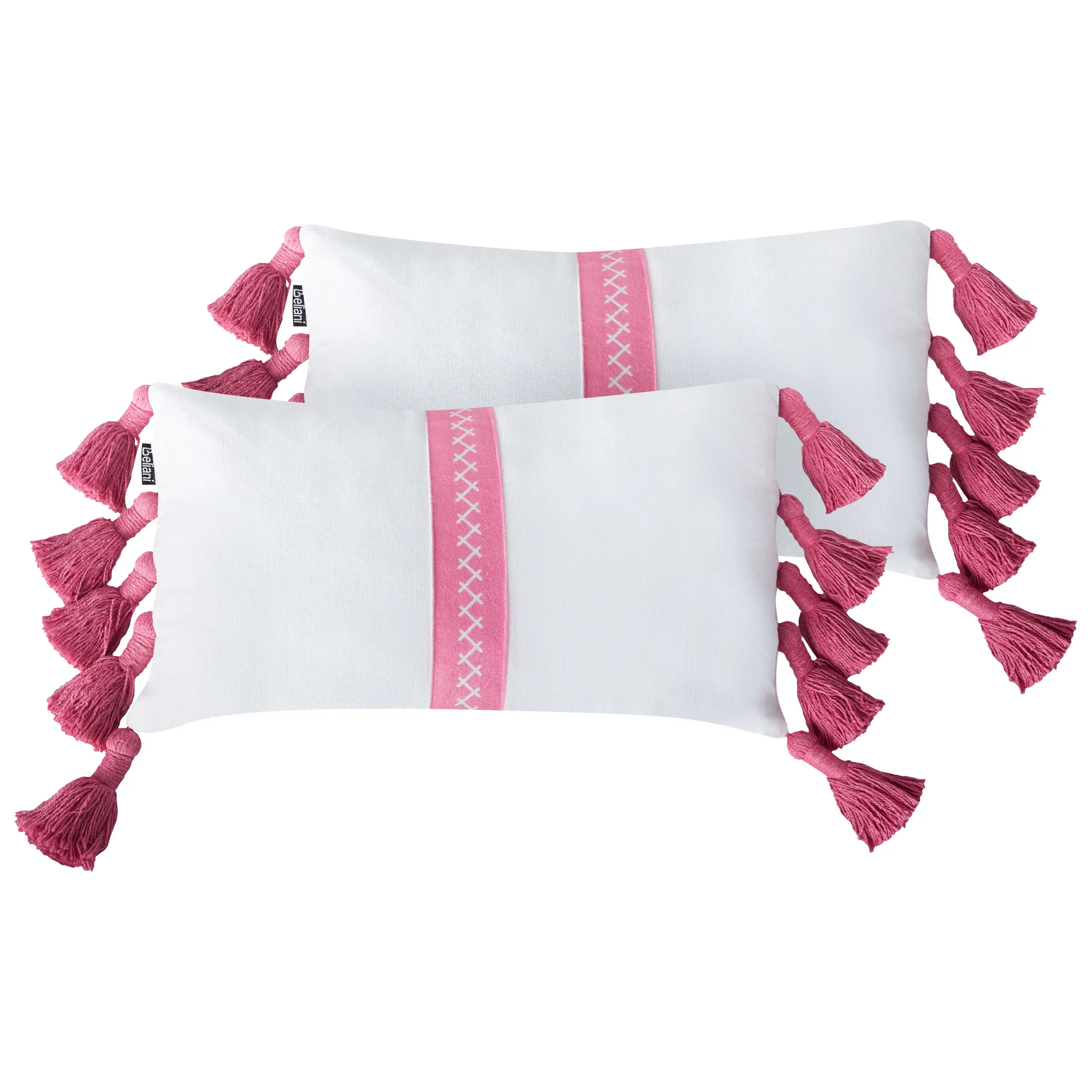 Coussin décoratif Coton Rose LOVELY – Beliani