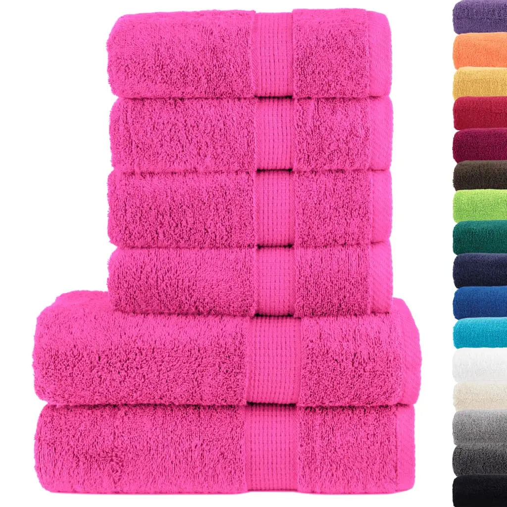 Ensemble de serviettes de qualité supérieure SOLUND 6 pcs rose Maison Chic
