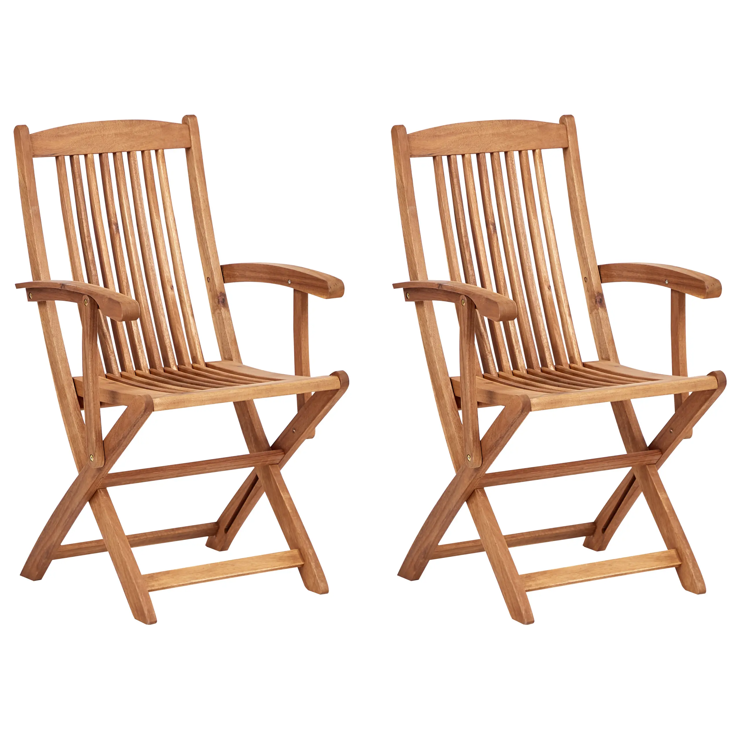 Chaise de jardin Acacia Marron clair MAUI II – Beliani