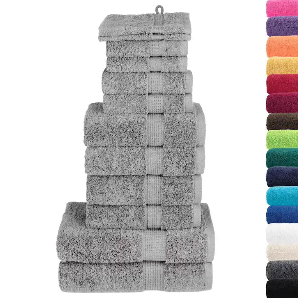 Ensemble de serviettes de qualité supérieure SOLUND 12 pcs gris Maison Chic