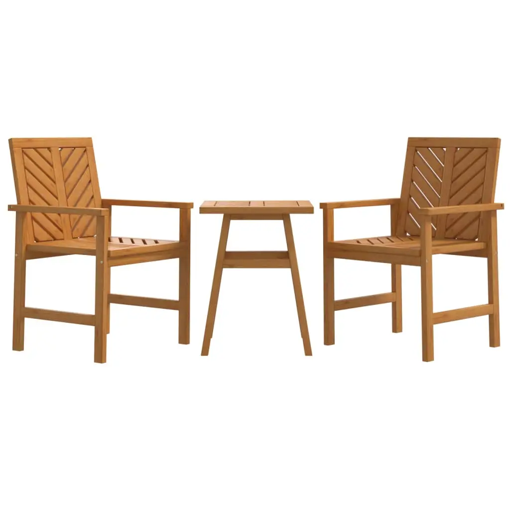 Ensemble de Salon de jardin meuble d’extérieur ensemble de mobilier 3 pièces bois d’acacia solide