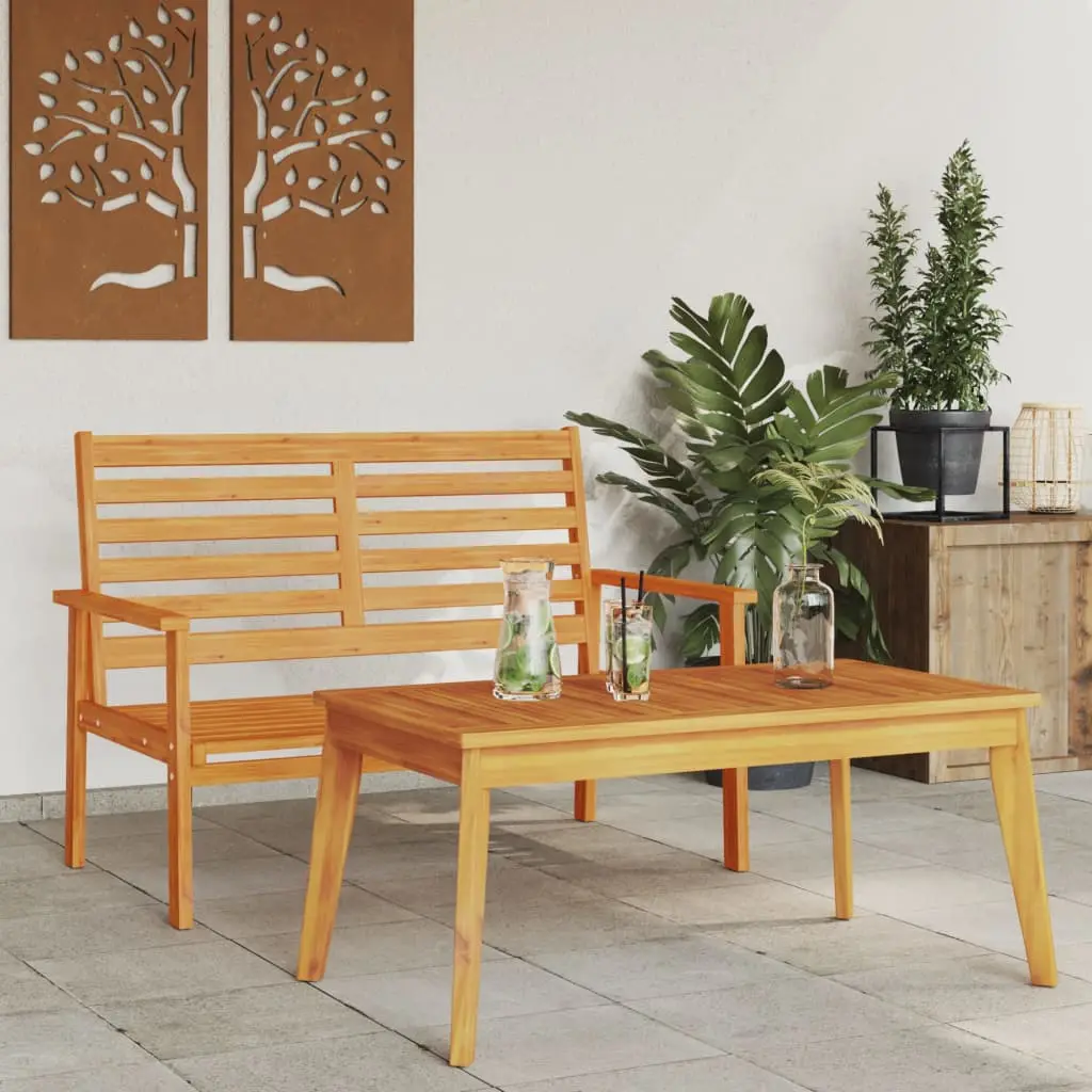Ensemble de jardin bois massif d’acacia vidaXL 366380 Marron
