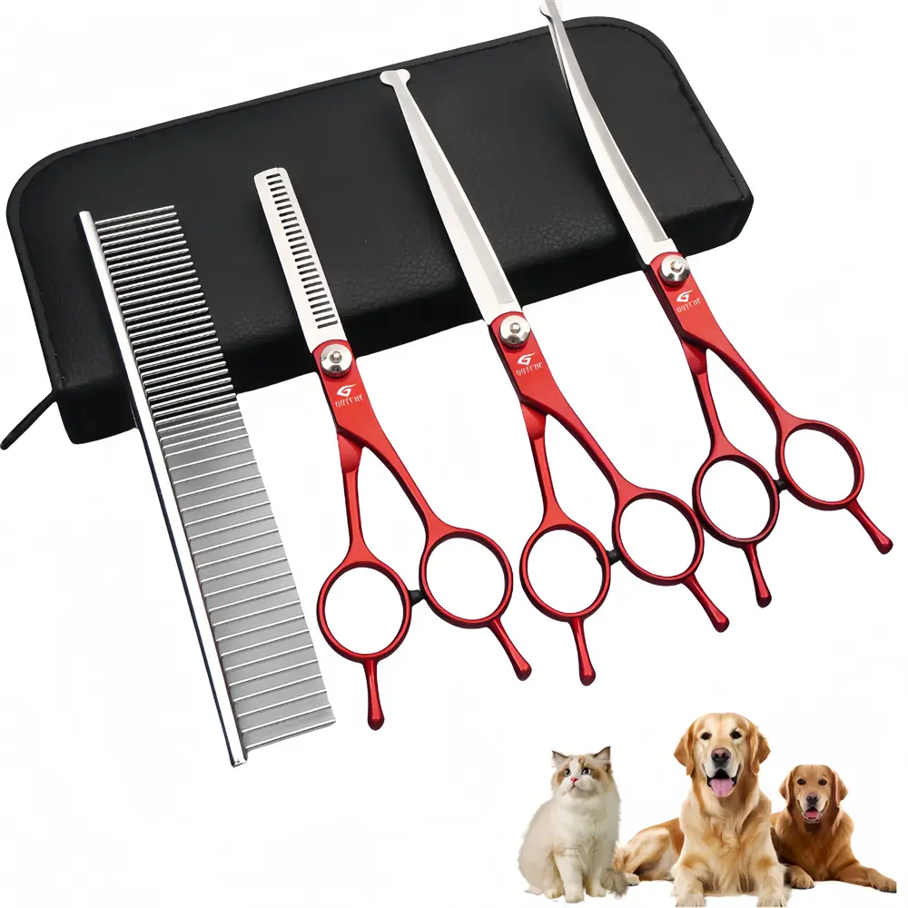 Ensemble de ciseaux de toilettage pour animaux de compagnie