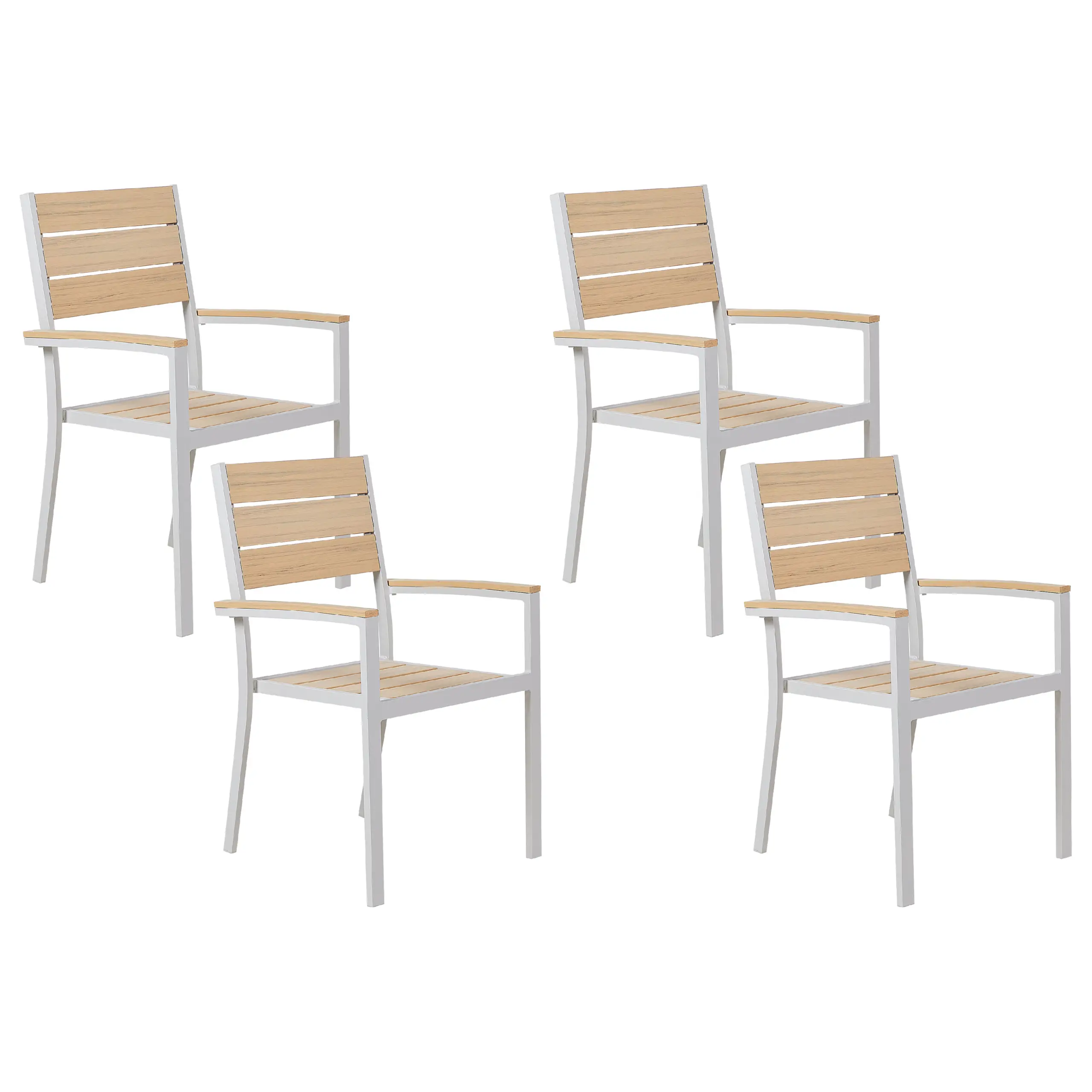 Chaise de jardin Bois synthétique Beige PRATO – Beliani