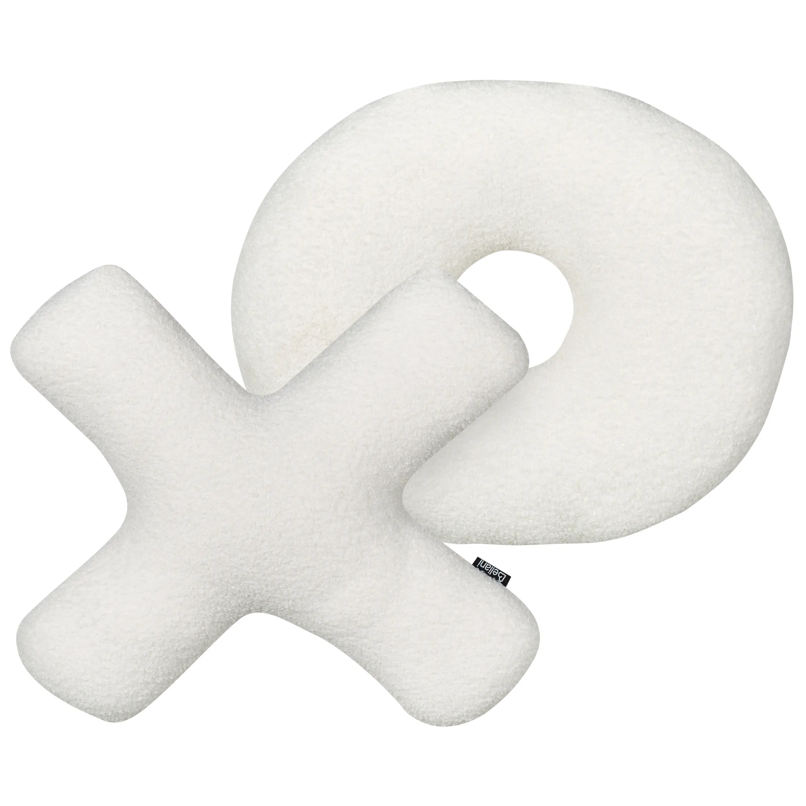 Coussin décoratif Bouclé Blanc cassé HESPERIS – Beliani