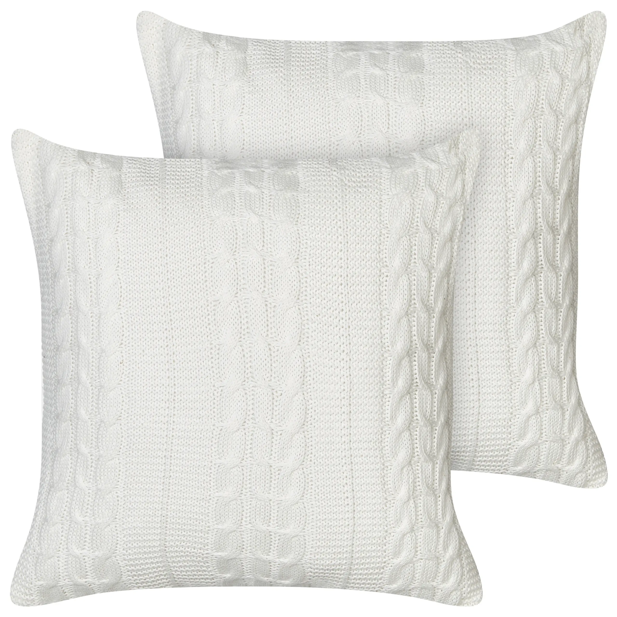 Coussin décoratif Coton Blanc CADETIA – Beliani