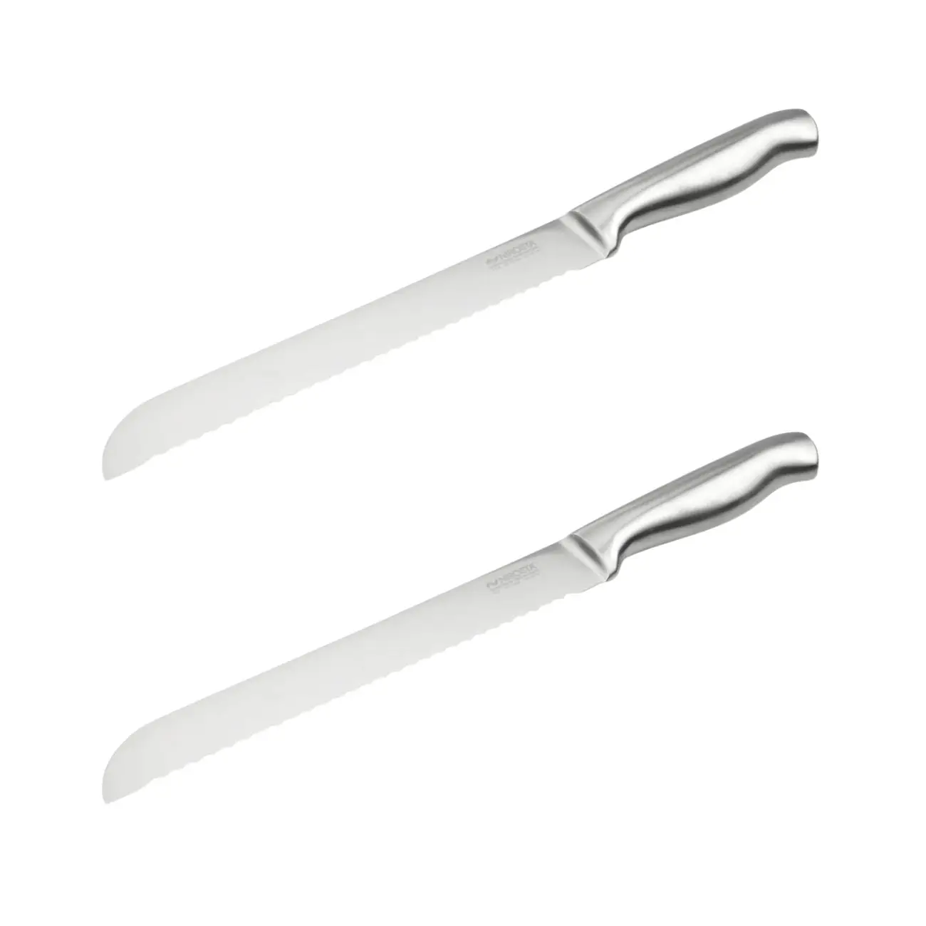 Couteau à pain inox professionnel Set de 2, 33,5 x 3 x 2 cm acier inoxydable Nirosta Star