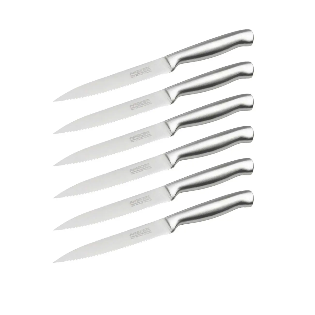 Set de 6 couteaux de qualité 24 cm en inox Nirosta Fit