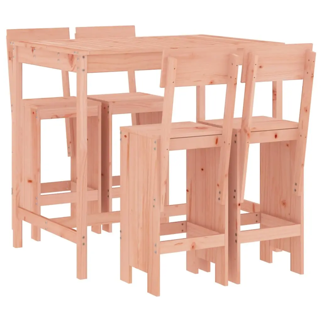 Ensemble de 5 pcs bar de jardin – Mobilier d’extérieur – Mobilier de jardin bois massif de Douglas-JU2280 Brun