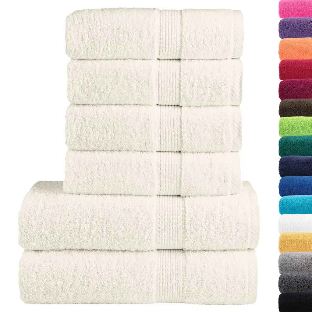 Ensemble de serviettes de qualité supérieure SOLUND 6 pcs crème Maison Chic