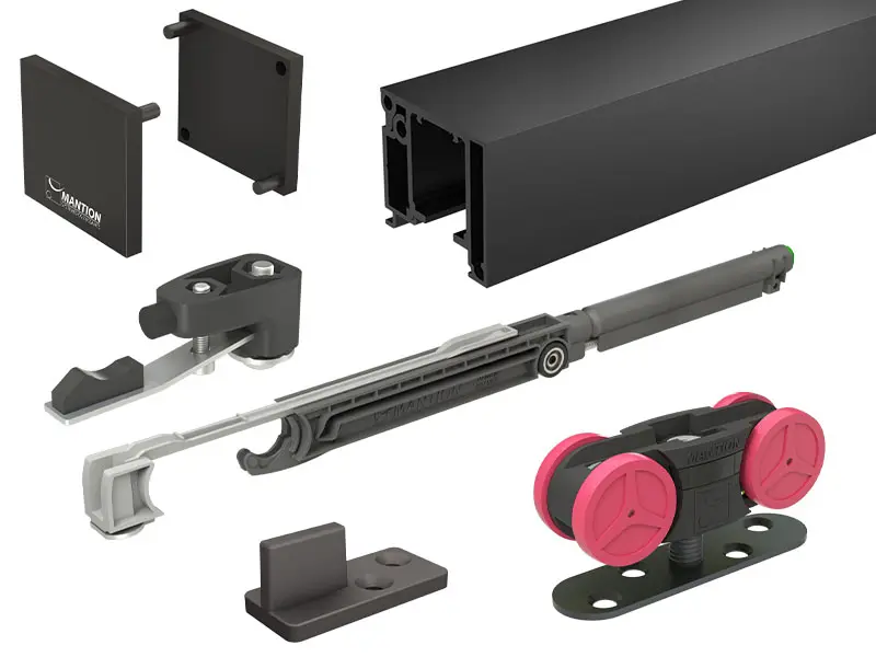 Ensemble complet SAF-SLIM MANTION pour porte coulissante jusqu’à 1030 mm – SAF-S82C-195