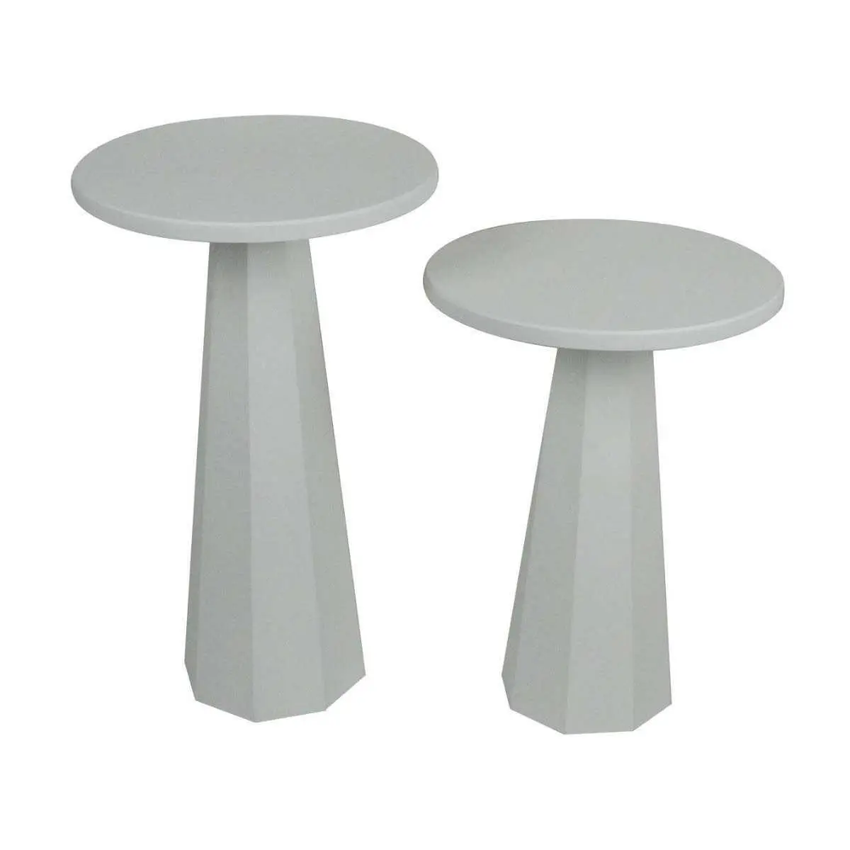 Ensemble de 2 tables d’appoint Lilyum Blanc