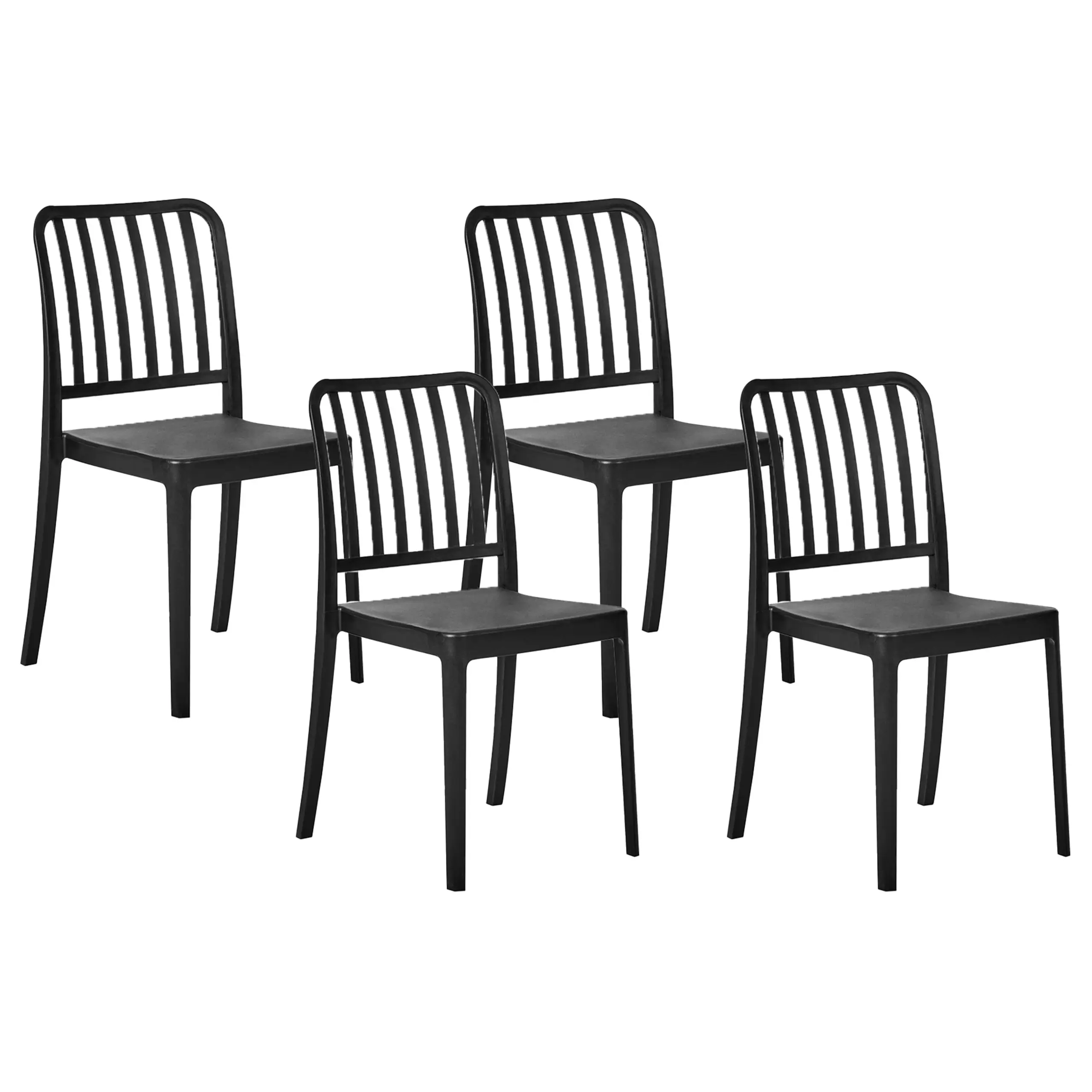 Chaise de jardin Matière synthétique Noir SERSALE – Beliani