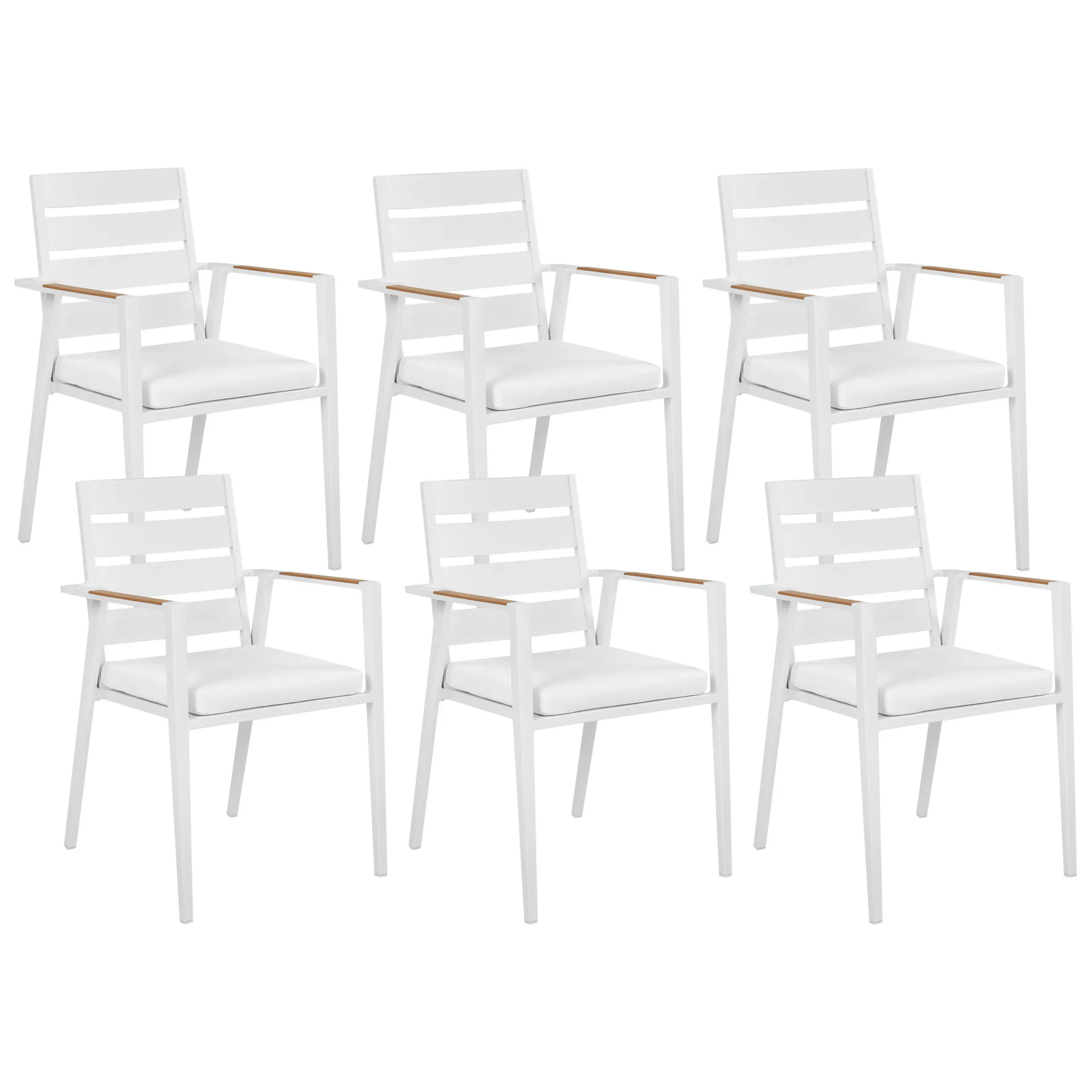 Chaise de jardin Aluminium Blanc TAVIANO – Beliani