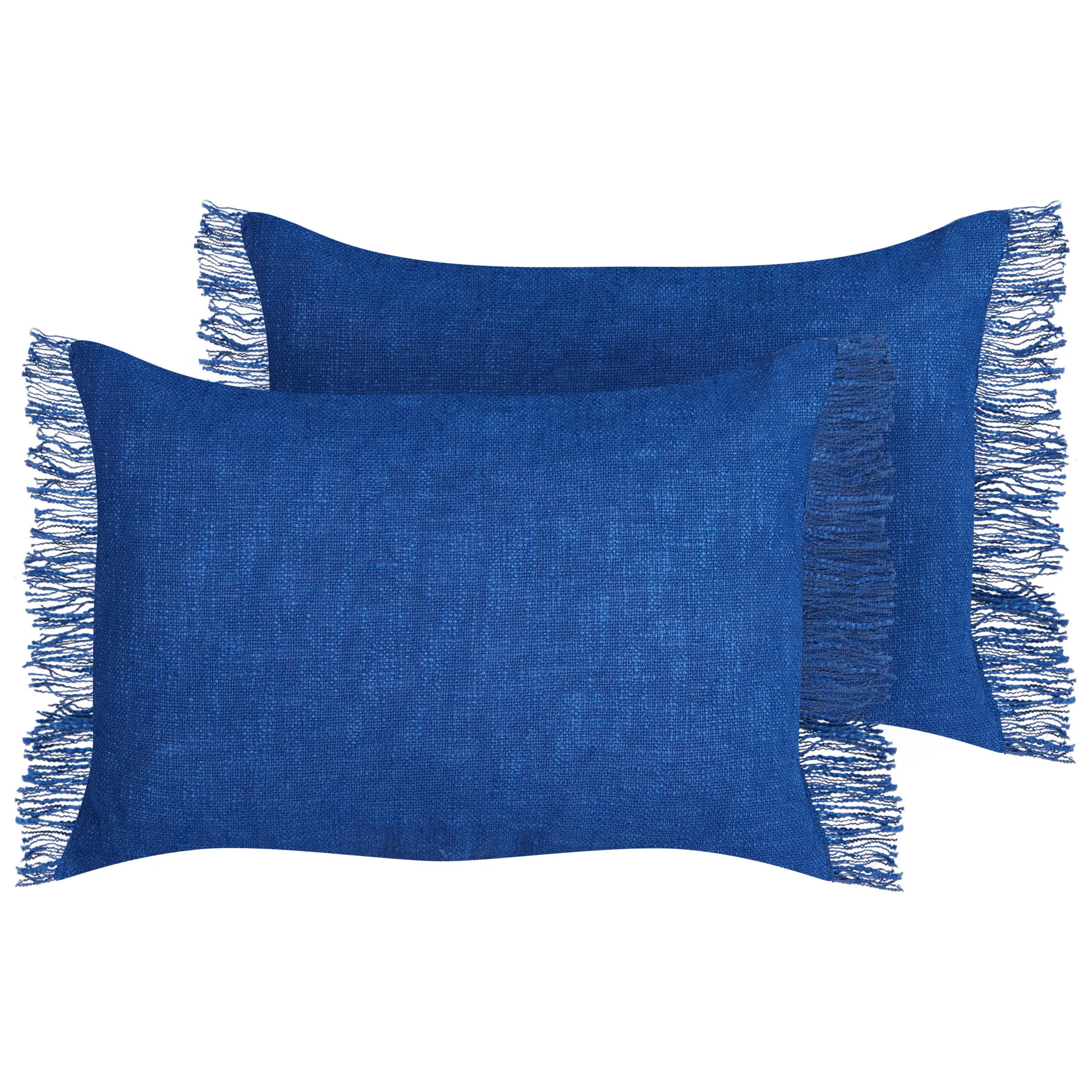 Coussin décoratif Coton Bleu marine MABA – Beliani