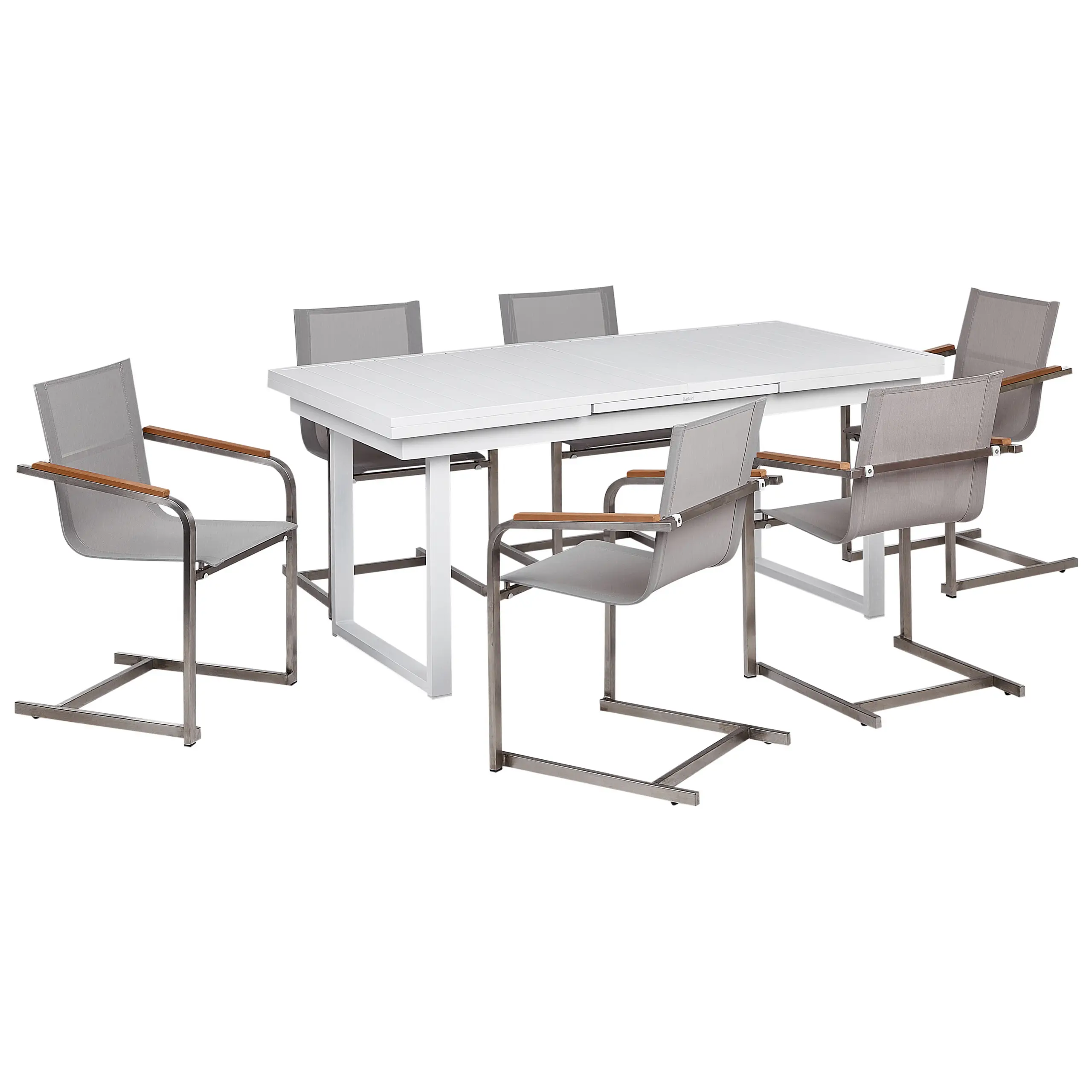 Set de salle à manger Aluminium Beige VALCANETTO/COSOLETO Beliani