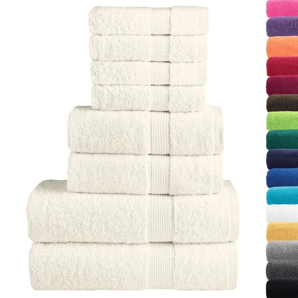 Ensemble de serviettes de qualité supérieure SOLUND 8 pcs crème Maison Chic