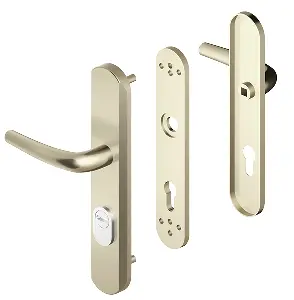 Ensemble de sécurite blindé Blindomax double béquille DISEC Clé i – champagne FFA6 – A0P54D1F FA