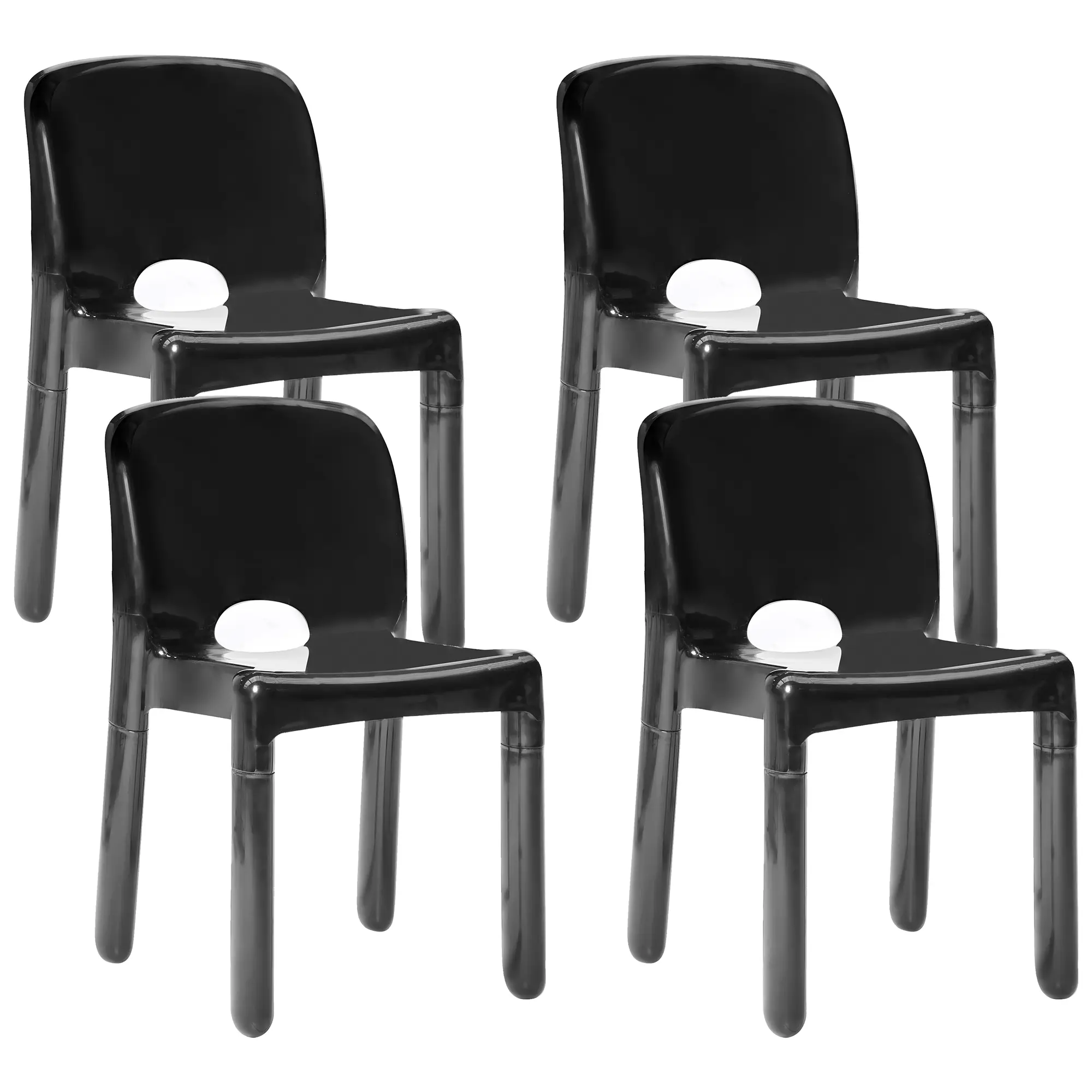 Chaise de jardin Polypropylène Noir BETIM – Beliani