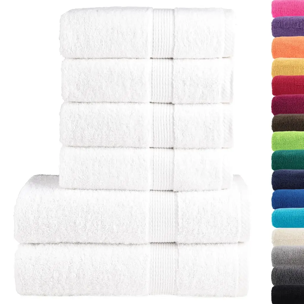 Ensemble de serviettes de qualité supérieure SOLUND 6 pcs blanc Maison Chic