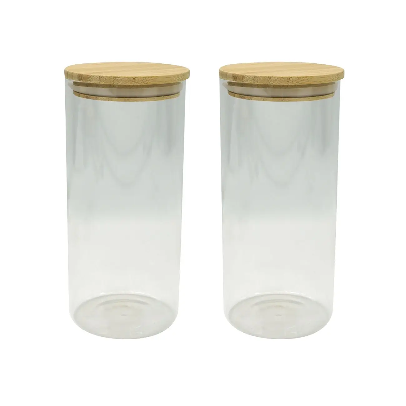 Lot de 2 boîtes de conservation verre 1L avec 2 ustensiles de cuisine Fackelmann Nature Divers