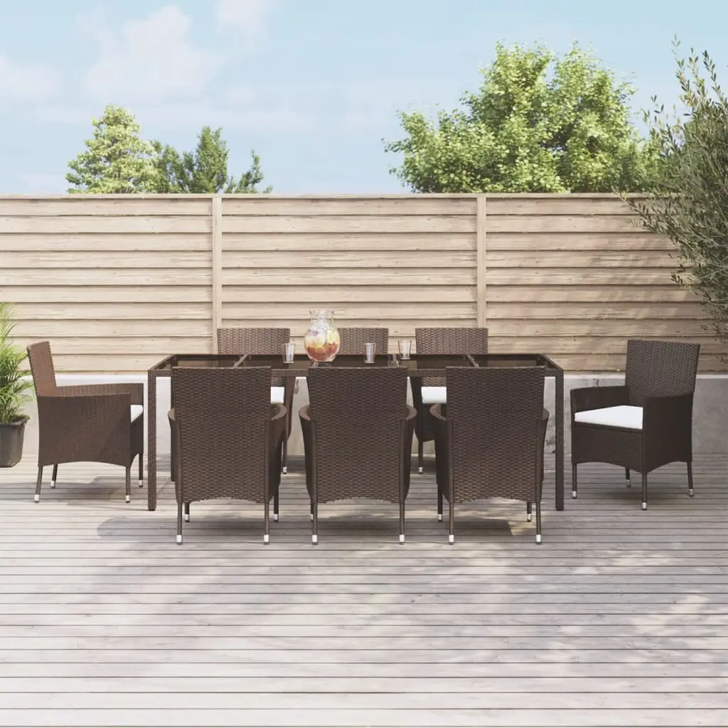 Ensemble de jardin Brun 250 X 100 cm – Prolenta Premium Brun